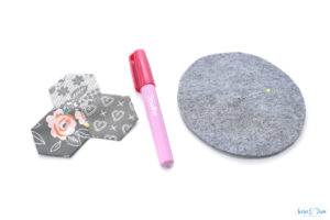 DIY gegen Novemberblues - Tutorial Hexagonuntersetzer