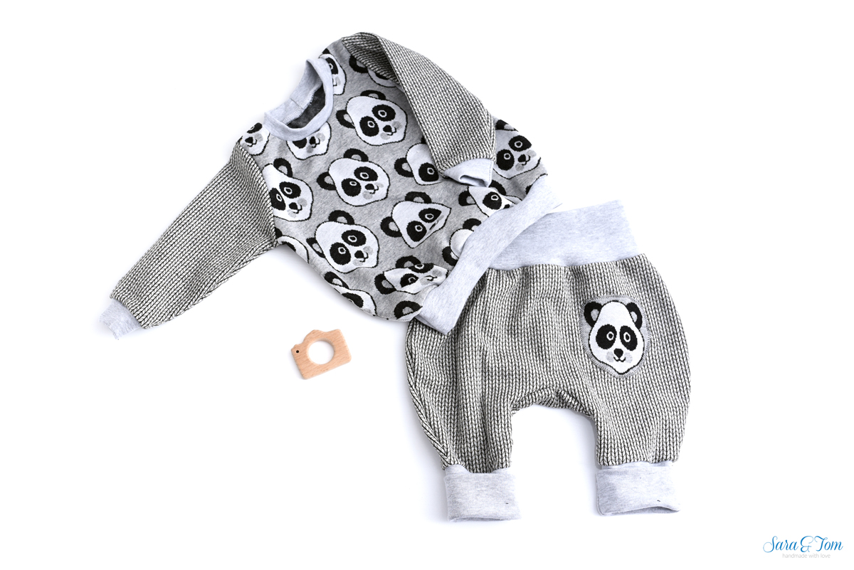 Das zweite Panda-Oufit für den Babyjungen